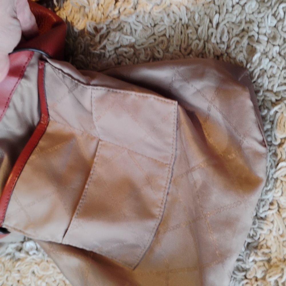 Michael Kors Red Leather Backpack - Picture 9 of 13